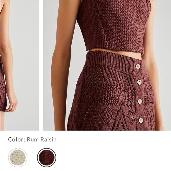 Free People Two Piece Crochet Set - Picture 3 of 12